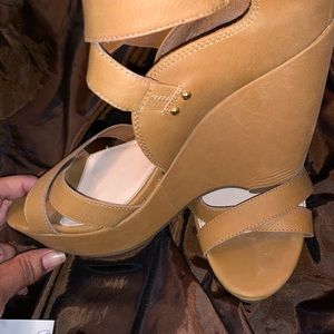 Tan wedges